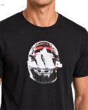 ADIDAS WYGODNA KOSZULKA MĘSKA BAWEŁNIANA T-SHIRT Z DUŻYM LOGIEM CZARNA M
