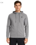 4F MĘSKA SPORTOWA BLUZA Z KAPTUREM ROZPINANA TERMOAKTYWNA / rozm XXXL 3XL