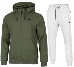 4F MĘSKI DRES BAWEŁNA KOMPLET BLUZA ROZPINANA SPODNIE / rozm XXL
