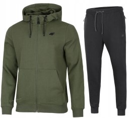 4F MĘSKI DRES BAWEŁNA KOMPLET BLUZA ROZPINANA SPODNIE / rozm XXL