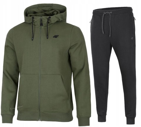 4F MĘSKI DRES BAWEŁNA KOMPLET BLUZA ROZPINANA SPODNIE / rozm XXL