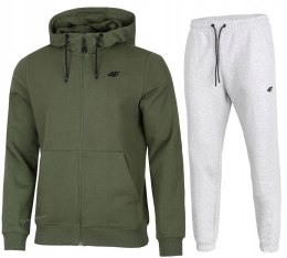 4F MĘSKI DRES BAWEŁNA KOMPLET BLUZA ROZPINANA SPODNIE / rozm XXL