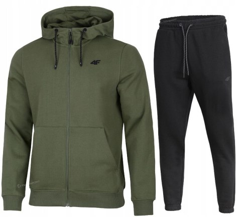4F MĘSKI DRES BAWEŁNA KOMPLET BLUZA ROZPINANA SPODNIE / rozm XXL