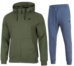 4F MĘSKI DRES BAWEŁNA KOMPLET BLUZA ROZPINANA SPODNIE / rozm M