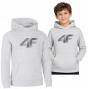 4F CHŁOPIĘCA JUNIORSKA BLUZA KANGURKA Z KAPTUREM / rozm 128