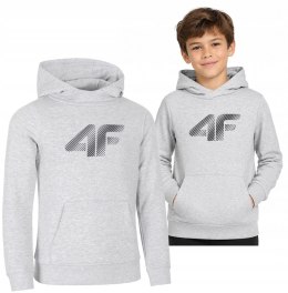 4F CHŁOPIĘCA JUNIORSKA BLUZA KANGURKA Z KAPTUREM / rozm 128