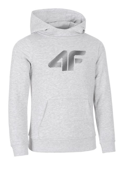 4F CHŁOPIĘCA JUNIORSKA BLUZA KANGURKA Z KAPTUREM / rozm 128