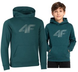 4F CHŁOPIĘCA JUNIORSKA BLUZA KANGURKA Z KAPTUREM / rozm 140