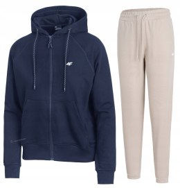 4F DAMSKI DRES BAWEŁNA KOMPLET BLUZA ROZPINANA SPODNIE / rozm S