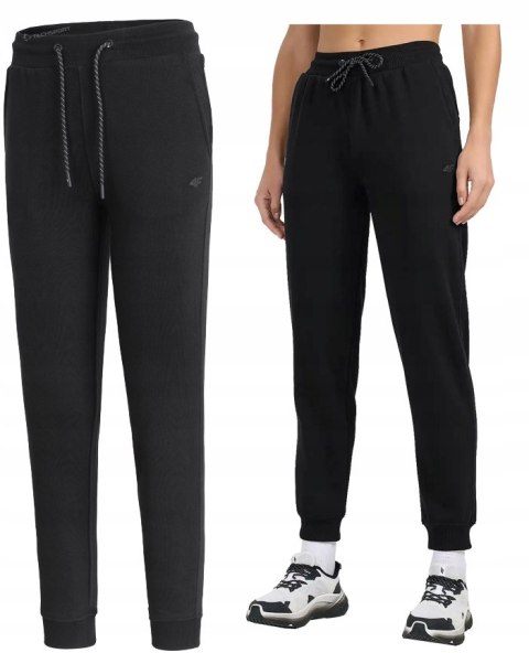 4F DAMSKIE SPODNIE DRESOWE BAWEŁNA JOGGERY / rozm XL