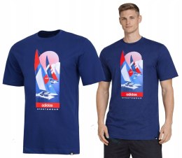 ADIDAS WYGODNA MĘSKA KOSZULKA T-SHIRT 100% BAWEŁNA Z GRAFIKĄ / roz. 3XL
