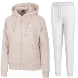 4F DAMSKI DRES BAWEŁNA KOMPLET BLUZA ROZPINANA SPODNIE / rozm S