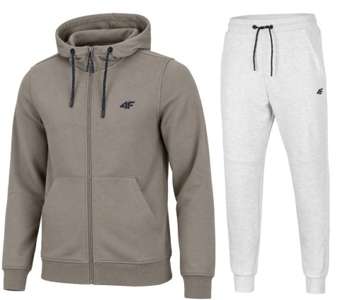 4F MĘSKI DRES BAWEŁNA KOMPLET BLUZA ROZPINANA SPODNIE / rozm XXL
