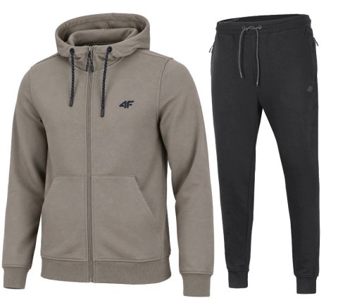 4F MĘSKI DRES BAWEŁNA KOMPLET BLUZA ROZPINANA SPODNIE / rozm M