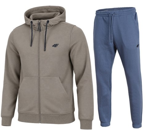 4F MĘSKI DRES BAWEŁNA KOMPLET BLUZA ROZPINANA SPODNIE / rozm M