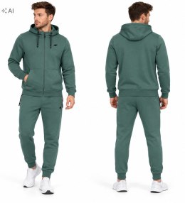 4F MĘSKI DRES BAWEŁNA KOMPLET BLUZA ROZPINANA SPODNIE / rozm L