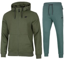 4F MĘSKI DRES BAWEŁNA KOMPLET BLUZA ROZPINANA SPODNIE / rozm L