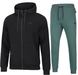 4F MĘSKI DRES BAWEŁNA KOMPLET BLUZA ROZPINANA SPODNIE / rozm L