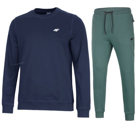 4F MĘSKI DRES BAWEŁNA KOMPLET BLUZA SPODNIE / rozm L