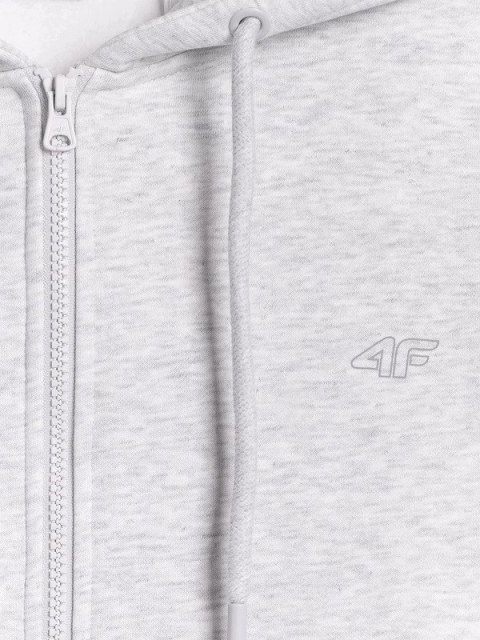 4F DAMSKA BLUZA BAWEŁNIANA ROZPINANA Z KAPTUREM / rozm S