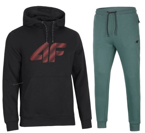 4F MĘSKI DRES BAWEŁNA KOMPLET BLUZA KANGURKA SPODNIE / rozm M