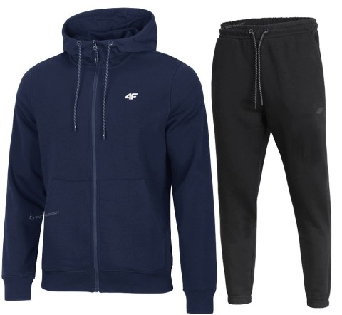 4F MĘSKI DRES BAWEŁNA KOMPLET BLUZA ROZPINANA SPODNIE / rozm XXL