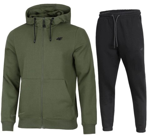 4F MĘSKI DRES BAWEŁNA KOMPLET BLUZA ROZPINANA SPODNIE / rozm XL