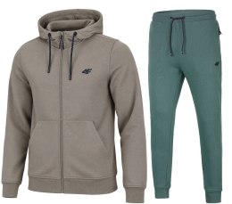 4F MĘSKI DRES BAWEŁNA KOMPLET BLUZA ROZPINANA SPODNIE / rozm M