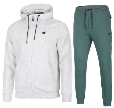 4F MĘSKI DRES BAWEŁNA KOMPLET BLUZA ROZPINANA SPODNIE / rozm M