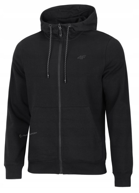 4F MĘSKA BLUZA Z KAPTUREM BAWEŁNA ROZPINANA / rozm XL