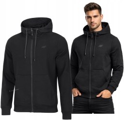 4F MĘSKA BLUZA Z KAPTUREM BAWEŁNA ROZPINANA / rozm XL