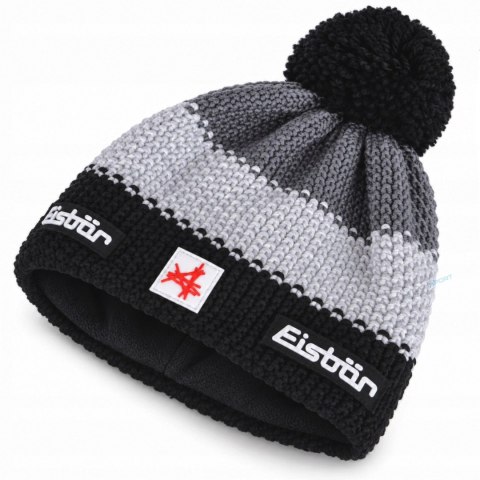 CIEPŁA CZAPKA ZIMOWA Z WEŁNY MERINO EISBAR STAR POMPON ANTYALERGICZNA