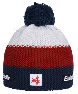 CIEPŁA CZAPKA ZIMOWA Z WEŁNY MERINO EISBAR STAR POMPON ANTYALERGICZNA