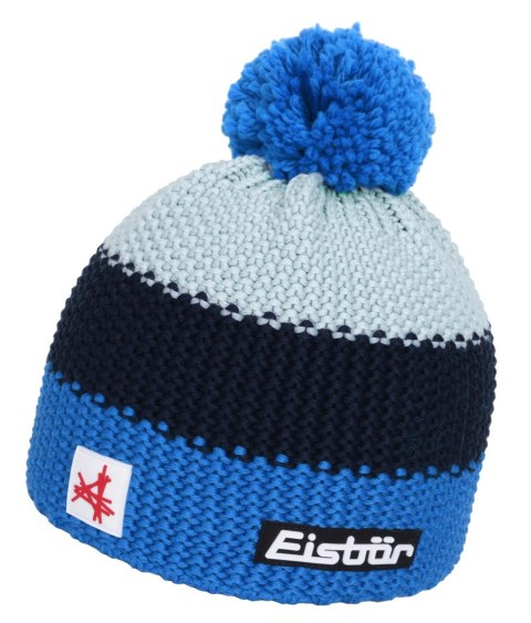 CIEPŁA CZAPKA ZIMOWA Z WEŁNY MERINO EISBAR STAR POMPON KOLEKCJA 2026/27