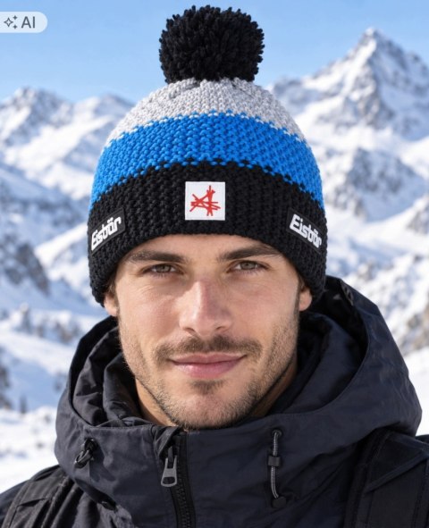 EISBAR STAR POMPON CIEPŁA CZAPKA ZIMOWA Z WEŁNY MERINO KOLEKCJA 2026/27