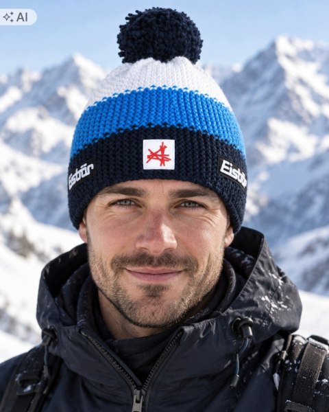 EISBAR STAR POMPON CIEPŁA CZAPKA ZIMOWA Z WEŁNY MERINO KOLEKCJA 2026/27