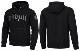 PITBULL GRUBA MĘSKA BLUZA DRESOWA KANGURKA Z KAPTUREM CZARNA roz. XL