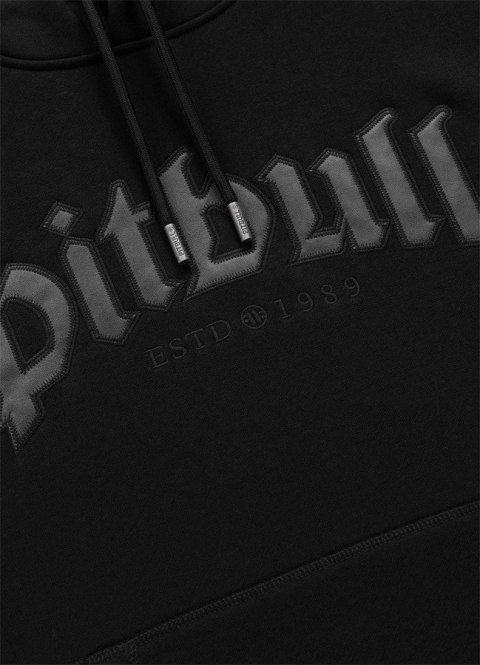 PITBULL GRUBA MĘSKA BLUZA KANGURKA Z KAPTUREM CZARNA 450g/m2 roz. XXL
