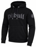 PITBULL GRUBA MĘSKA BLUZA KANGURKA Z KAPTUREM CZARNA 450g/m2 roz. L
