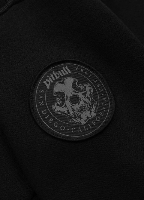 PITBULL GRUBA MĘSKA BLUZA KANGURKA Z KAPTUREM CZARNA 450g/m2 roz. M