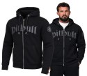 PITBULL GRUBA MĘSKA BLUZA ROZPINANA Z KAPTUREM CZARNA 450g/m2 / M