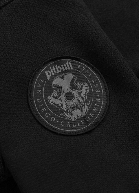 PITBULL GRUBA MĘSKA BLUZA ROZPINANA Z KAPTUREM CZARNA 450g/m2 roz. 3XL