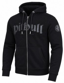 PITBULL MĘSKA BLUZA ROZPINANA Z KAPTUREM GRUBA CIEPŁA Z NAPISEM / L