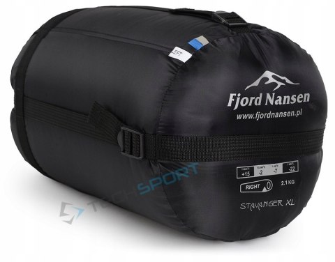 FJORD NANSEN STAVANGER XL | CIEPŁY WYGODNY ŚPIWÓR WIELOSEZONOWY DO -22st