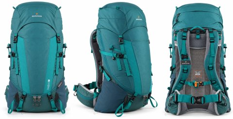 PLECAK GÓRSKI BERGSON TRESFJORD 50-60L ZIELONY WYPINANY STELAŻ POKROWIEC