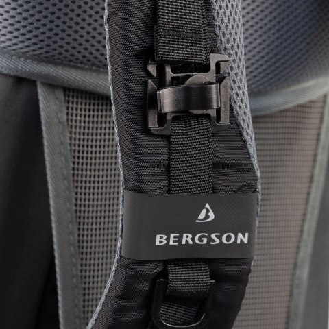 PLECAK GÓRSKI BERGSON OLDEN 40L CZARNY Z POKROWCEM | WENTYLACJA PLECÓW