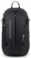 PLECAK TREKKINGOWY Z POKROWCEM BERGSON INNVIK 28L CZARNY WENTYLOWANE PLECY