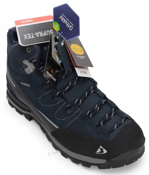 BERGSON TAHAT MID - WYGODNE WYSOKIE MĘSKIE BUTY TREKKINGOWE WODOODPORNE 45