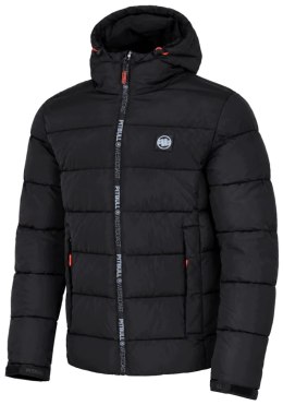 MĘSKA PUCHOWA KURTKA ZIMOWA PIKOWANA PITBULL CZARNA Z KAPTUREM roz. 3XL