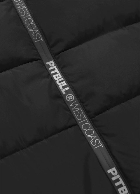 PITBULL KURTKA MĘSKA ZIMOWA OCIEPLANA Z KAPTUREM CZARNA roz. L